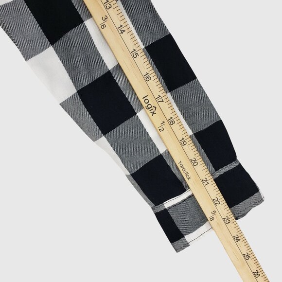 Madewell Black & White Plaid Button-Up Slim Fit Shirt Long Sleeve Womens XXS - Picture 7 of 9